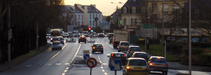 Le secteur des transports était responsable de 45% des émissions de GES en Bretagne en 2009