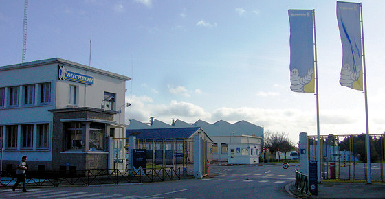 Site de l'usine Michelin, à Vannes